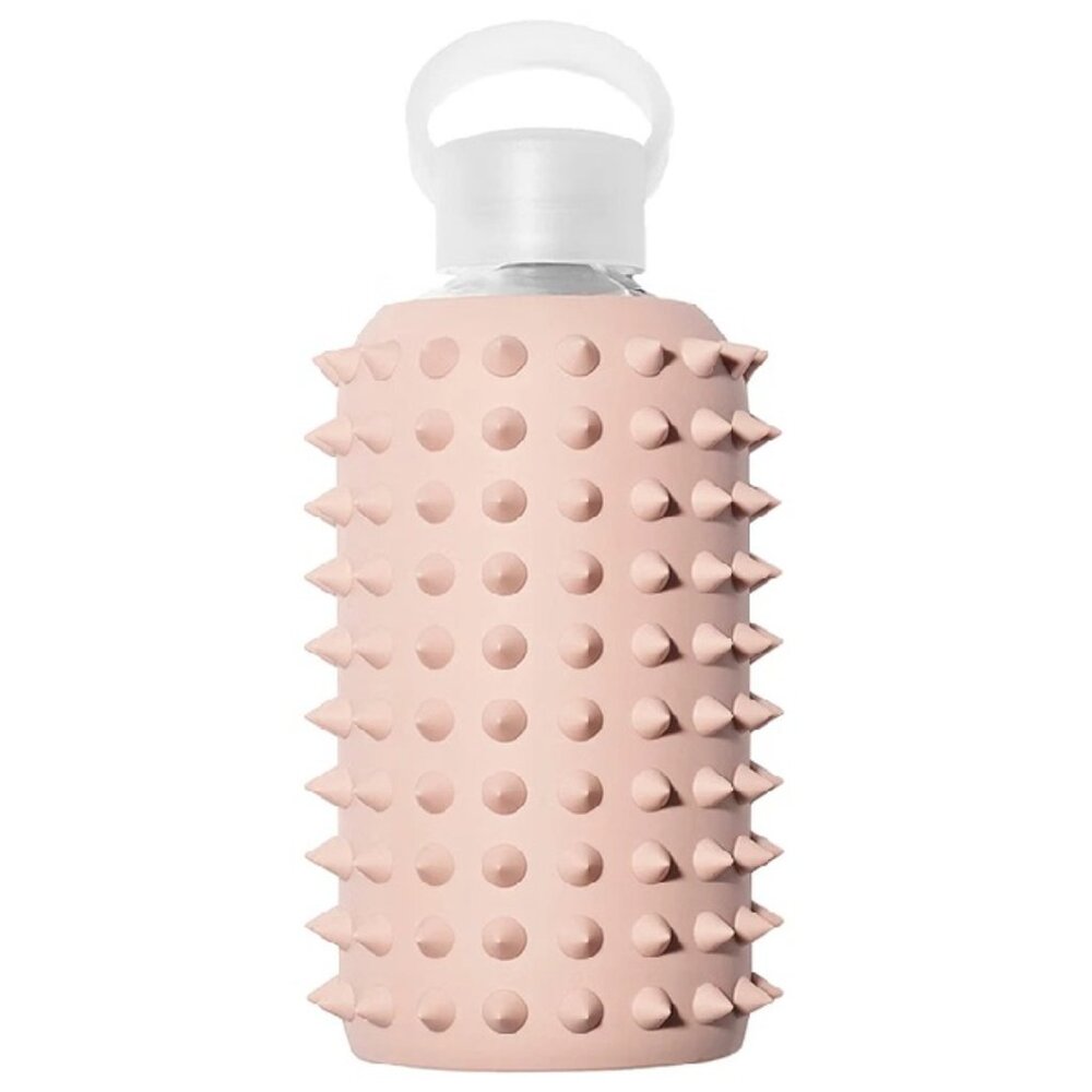 BKR Glass Water Bottle Spiked Naked (Blushed Light Chocolate Milk) 16oz/500ml
